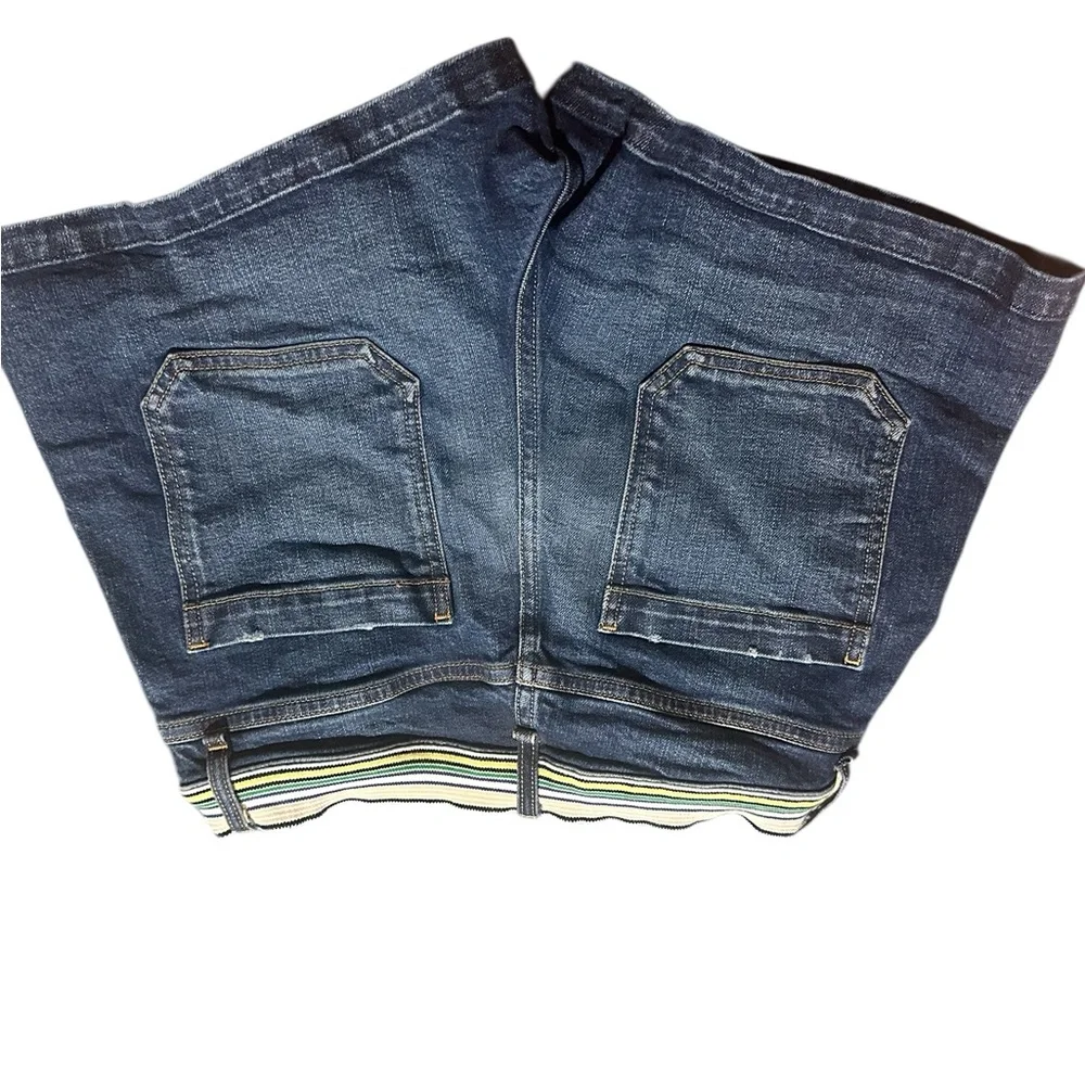 Veronica Beard Zynan 9.5” Cargo Stripe Waist Denim Shorts Allure CutSize 29 EUC - Picture 13 of 13